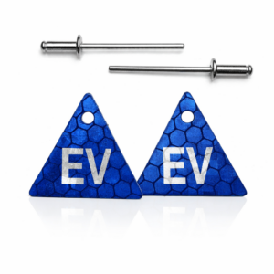 Safety Labels for Electric Vehicle (Contains 100 Tag Pairs) (EV TAGS)